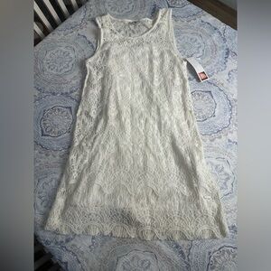 Rip Curl Elegant Lace Sleeveless Dress white New size XS